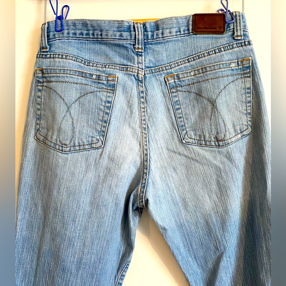 CALVIN KLEIN Low-Rise Bootcut JEANS